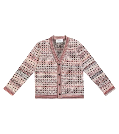 Paade Mode Kids' Wool-blend Cardigan In White