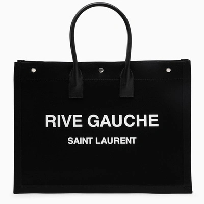 Saint Laurent Black Rive Gauche Shopping Bag