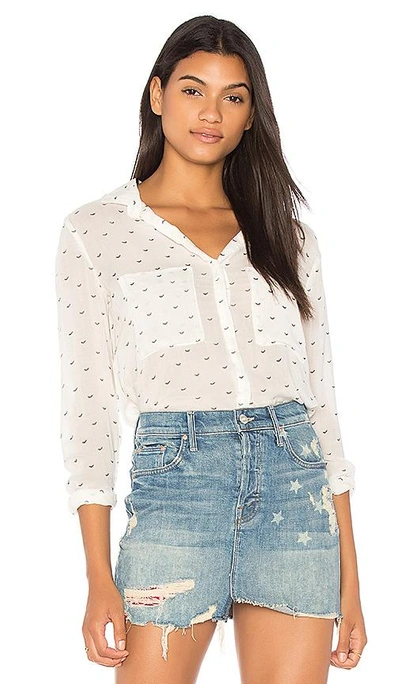 Bella Dahl Hipster Button Down Top In White