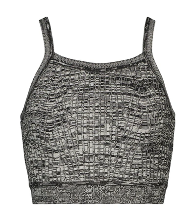 Live The Process Marl Knit Bralette In Motherofpearl,b