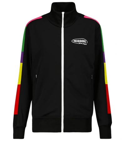 Palm Angels X Missoni Technical Jersey Jacket In Black