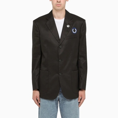 Fred Perry Raf Simons Black Raf Simons Single-breasted Jacket