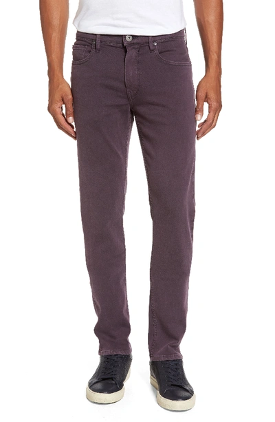 Paige Transcend - Federal Slim Straight Fit Jeans In Vintage Port