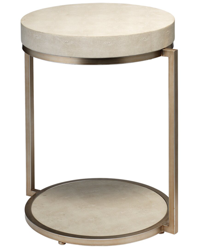 Jamie Young Chester Faux Shagreen Side Table In Natural