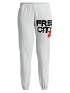 Freecity Logo Sweatpants In Chalk Orange