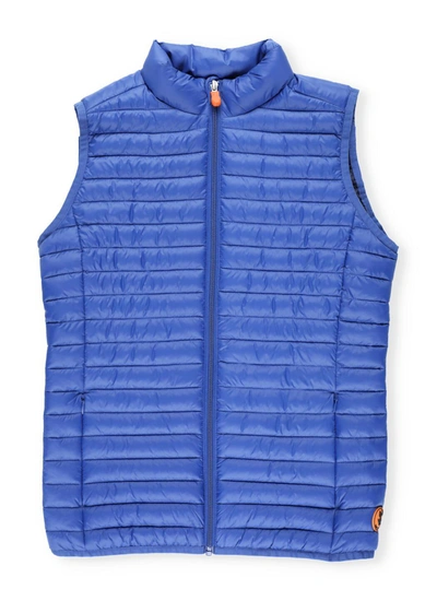 Save The Duck Kids' Giga Quilted Down In Snorkel Blue