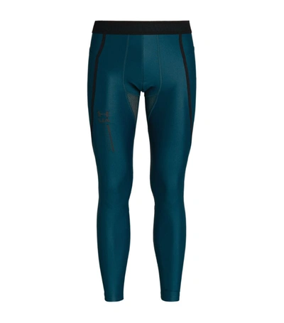 Under Armour Mens Dark Cyan Black Iso-chill Logo-print Stretch