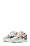 Nike Air Force 1 Shadow Women's Shoes In Sail / Signal Blue-green Noise-cream Ii