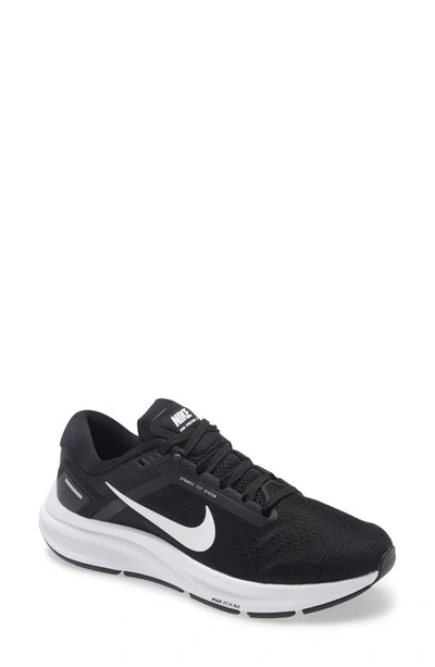 Nike Women's Structure 24 Road Running Shoes In Black