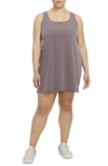 Nike Women's Bliss Luxe Training Dress (plus Size) In Brown