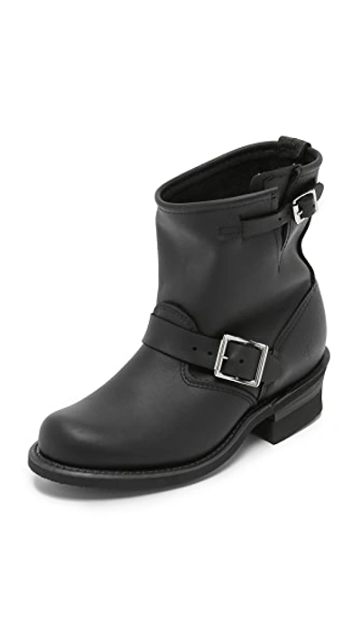Frye Tyler Engineer Leather Boot In Black