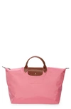 Longchamp 'le Pliage' Overnighter In Peony