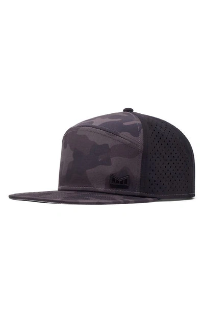 Melin Hydro Trenches Snapback Baseball Cap In Black Camo