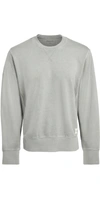 Madewell Vintage Terry Boxy Crewneck Sweatshirt In Light Graphite