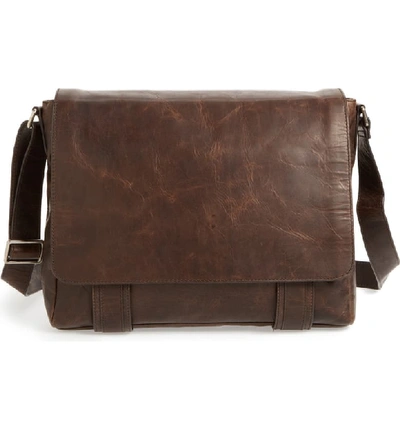 Frye 'logan' Messenger Bag - Brown In Slate