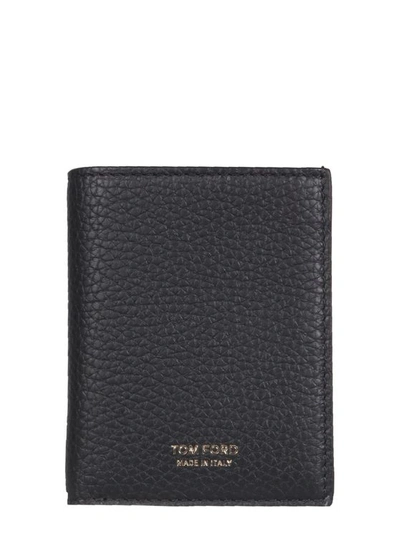 Tom Ford Wallet With Logo In Nero