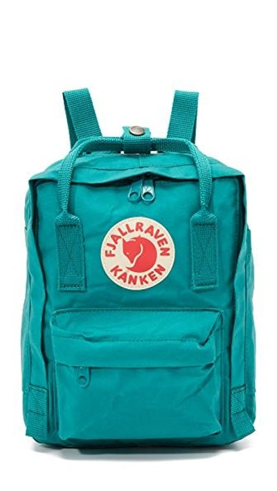 Fjall Raven Kanken Mini Backpack In Ocean Green