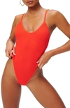 Good American Always Fits One-piece Swimsuit In Red