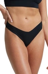 Commando Tiny Stretch Thong In Black