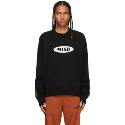 Palm Angels X Missoni Zigzag Contrast Knit Sweatshirt In Black