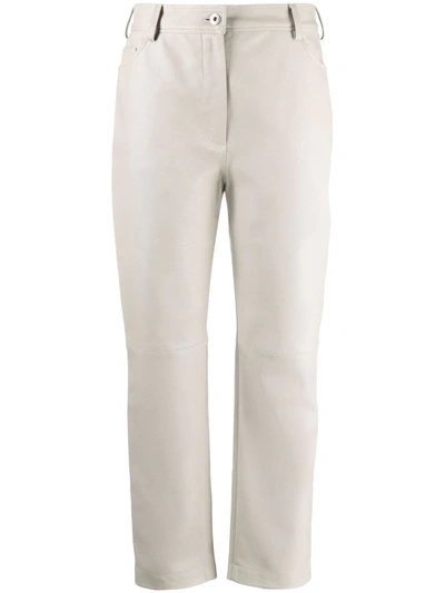 Stella Mccartney Hailey Cropped Trousers In 中性色