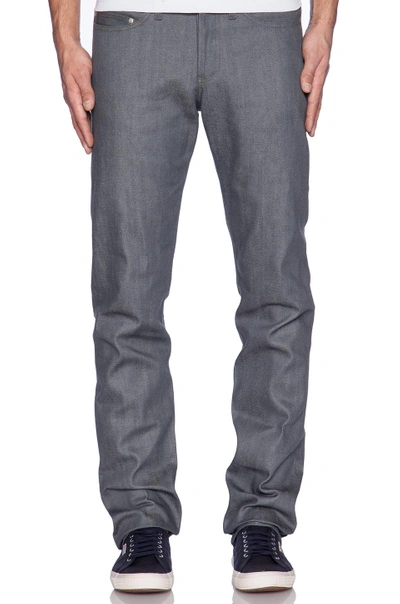 NAKED AND FAMOUS WEIRD GUY GREY SELVEDGE 011063