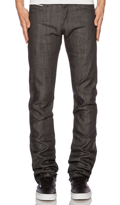 Naked And Famous Skinny Guy Charcoal Selvedge.