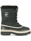 Sorel Cheyanne Ii Shearling-lined Duck Boot In Black/tan