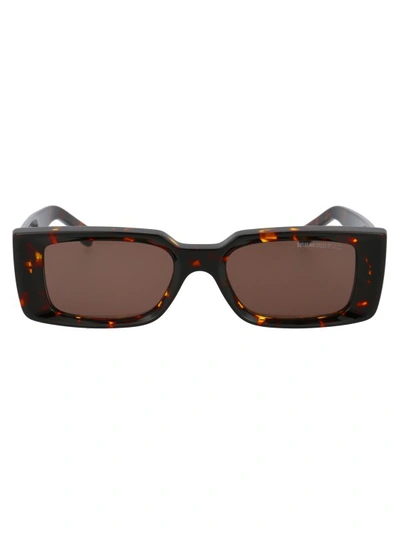 Cutler And Gross Cutler & Gross Rectangle Frame Sunglasses In Brown