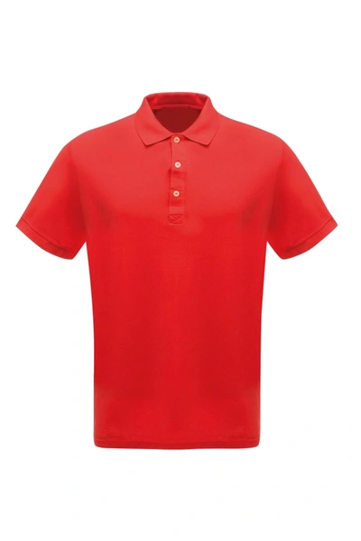 Regatta Mens 65/35 Short Sleeve Polo Shirt In Red