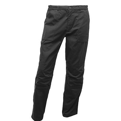 Regatta Mens Workwear Action Pants Water Repellent In Black