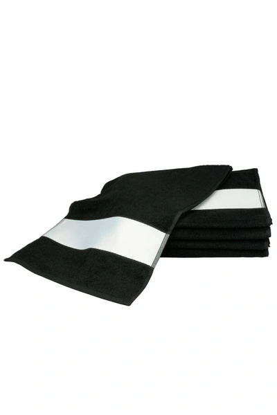 A&r Towels Subli-me Sport Towel (black) (one Size)