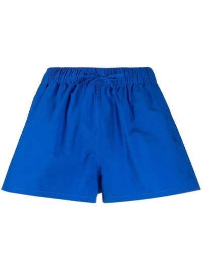 Ciao Lucia Drawstring-waist Track Shorts In Blue