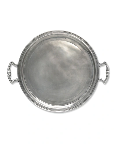 Match Round Tray With Handles