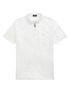 Polo Ralph Lauren Slim-fit Stretch Quarter-zip Polo Shirt In White
