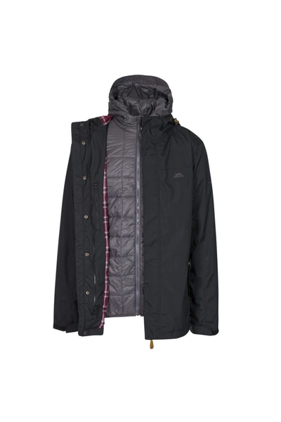 Trespass Mens Enthusiasts Waterproof Jacket In Black