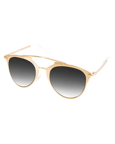 Aqs Unisex Alfie 52mm Polarized Sunglasses In Gold