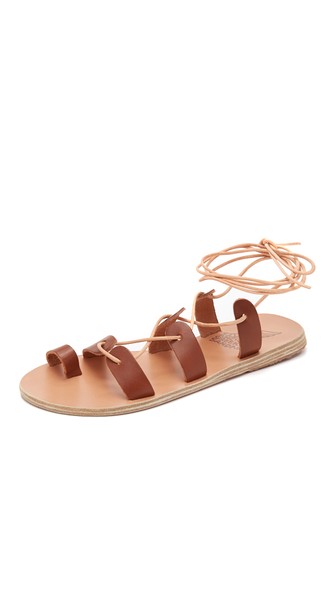 Ancient Greek Sandals Alcyone Suede Sandals In Cotto | ModeSens
