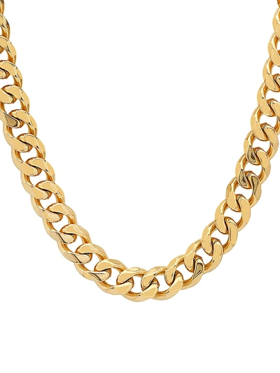 Anthony Jacobs Men's 18k Goldplated Stainless Steel Cuban Chain Necklace In Neutral