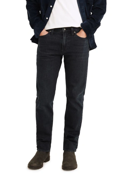 Madewell Selvedge Straight Jeans In Black Coal