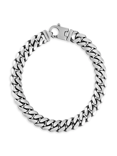 Esquire Men's Jewelry Men's Sterling Silver Curb Link Bracelet