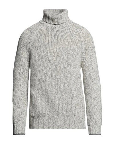 Brunello Cucinelli Wool, Cashmere And Silk Turtleneck In Grey
