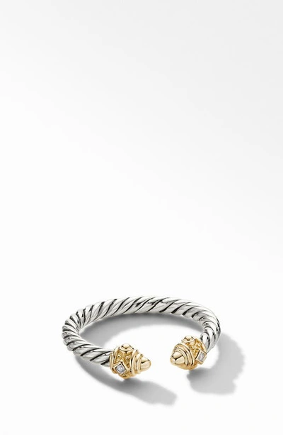 David Yurman Women's Renaissance Ring With 14k Yellow Gold & Diamonds In Gold Dome