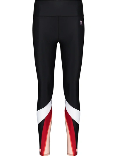 P.e Nation Courtside Recycled Stretch And Mesh Leggings In Black