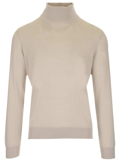 Ermenegildo Zegna Turtleneck Sweater In White