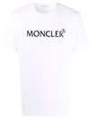 Moncler Logo-patch Cotton T-shirt In White