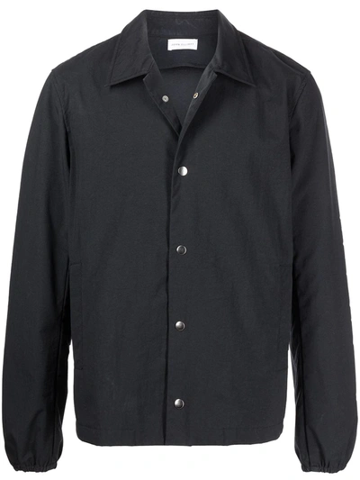 John Elliott Men's Nylon Coach's Shirt Jacket In Black