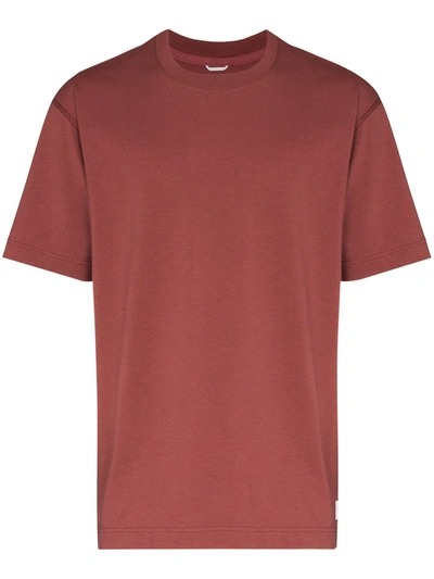 Reigning Champ Short Sleeve Slim Fit Crewneck T-shirt In Red