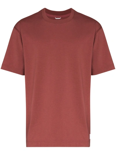 Reigning Champ Short Sleeve Slim Fit Crewneck T-shirt In Russet