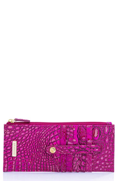 Brahmin 'melbourne' Credit Card Wallet In Potion